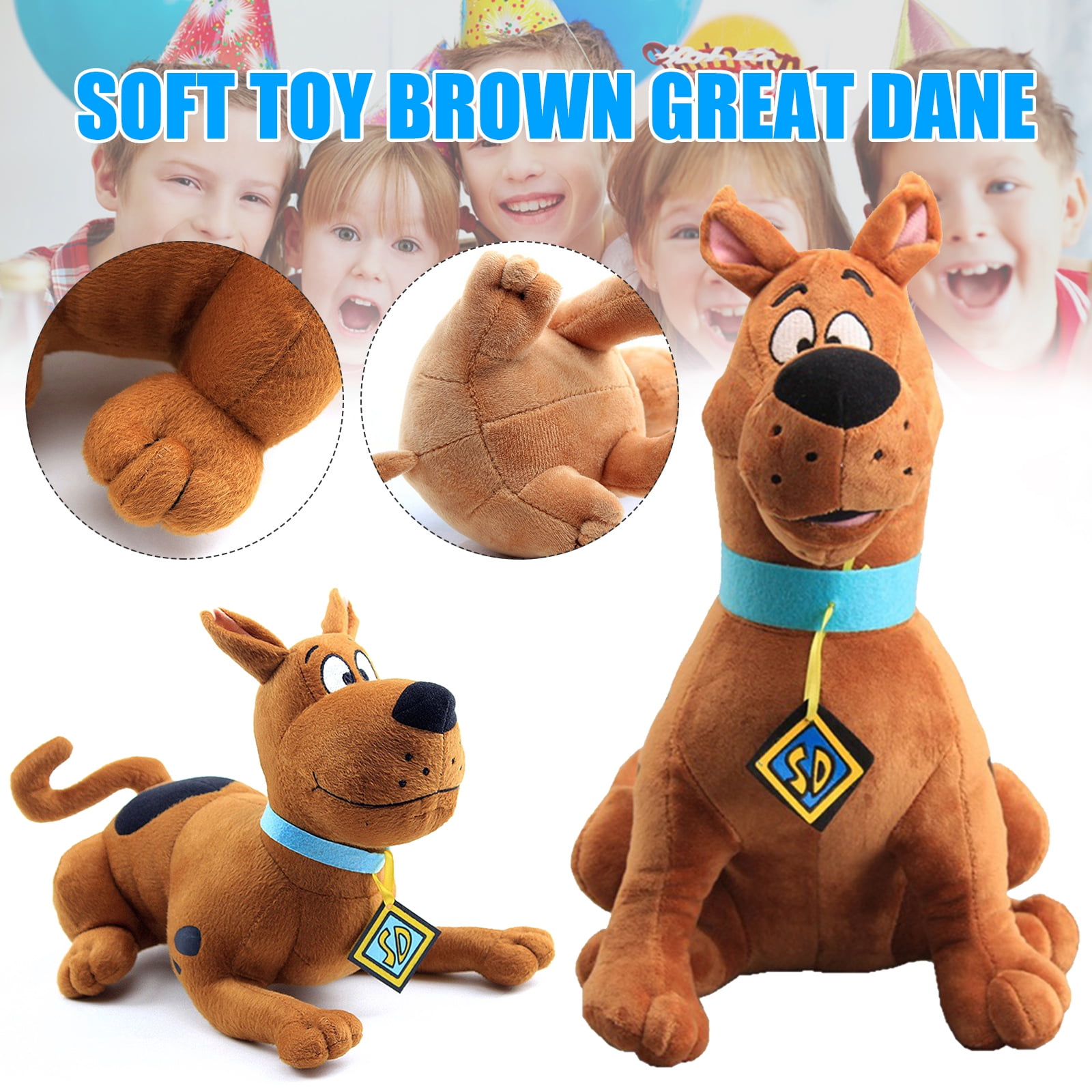 NEW Scooby Doo Soft Plush Toy Stuffed Animal Doll Cuddly Teddy 14'' Kids Gift 