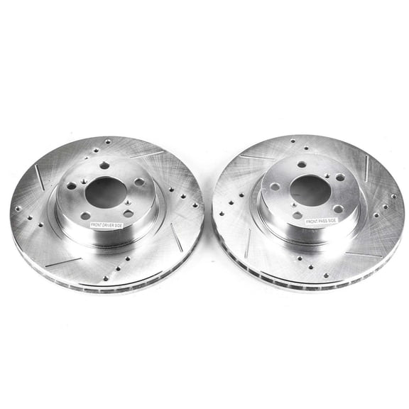 Power Stop JBR730XPR Evolution Drilled & Slotted Rotors -Front