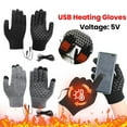 thumbnail image 6 of Heated Gloves Electric Rechargeable Battery Hand Warm Windproof Thermal Winter, 6 of 9