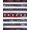 Red White Blue, Pattern 9, variant on ODIKA 8'x10' Washable Area Rug Non-Slip Chair-Friendly Mat Patriotic Stars Stripes Memorial Independence Halloween Plaid for Dining Room, Large Office, Lounge