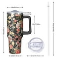 thumbnail image 2 of OBREWU Pioneer Flower Tumbler with Handle and Lid,Pioneer Flower 40oz Double Wall Vacuum Insulated Tumbler,Cups Gift for Women and Men, 2 of 7