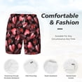 thumbnail image 5 of Gaeub Ladybugs and Red Hearts Mens Swim Trunks Stretch Beach Shorts Quick Dry for Men Swim Shorts Swimwear with Pockets- 3X-Large, 5 of 9