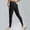 Black, variant on Zysthvn Summer Womens Leggings Everyday Workout High Waist Athletic Yoga Light Weight Pants for Women Slim Fit Elastic Waist Solid