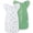 2 Pack Green & Leaves, variant on ANYEDDE 2-Pack Baby Swaddle 0-3 Months - Arms Up Swaddle for Newborns,Baby Sleep Sack with Cuff Removable & 2-Way Zipper,Gray Stars Design