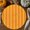 Orange, variant on Vintage Striped Round Braided Placemats Set of 6, Orange Yellow Stripes Simple Country Heat Insulation Place Mats Washable Non-Slip Table Mats for Kitchen Dining Party, 15 Inches
