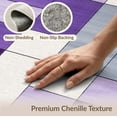thumbnail image 6 of ODIKA 8'x10' Washable Area Rug Durable, Non-Slip Purple Abstract Geometric Interlocking Blocks Ombre Gradient for Living Room, Under Sectional, Family, 6 of 7