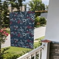 thumbnail image 5 of Easygdp Navy Blue Geometric Garden Flag Yard Flag Welcome Flag, Double-Sided, Weather Resistant for Outdoor Decor - 28"x40", 5 of 9