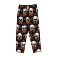 thumbnail image 4 of Haiem Butterfly Skull Women's Pajama Pants Ultra Lightweight Pjs Bottoms Sleepwear Bottom Pants With Pocket Drawstring-X-Large, 4 of 7