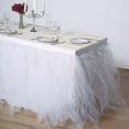 thumbnail image 7 of BalsaCircle 21 feet Tutu Multi Layers Tulle Table Skirt Linens White, 7 of 7