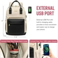 thumbnail image 3 of Lovevook Backpack Purses for Women,Vintage Women Teacher Laptop Backpack Nurse Bag, Multi-Function Work Travel Daypacks College Book Bag with USB Port, 3 of 7
