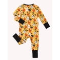 thumbnail image 3 of ATAIKU Halloween Baby Girls Boys Bamboo Viscose Footies, Pajamas with Fold-Over Mittens & Feet, 2-Way Zipper Sleeper for Baby 3-24M, 3 of 9