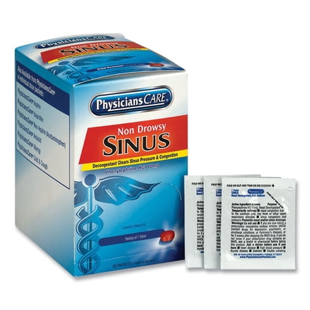 PhysiciansCare, ACM90087, Sinus Medicine Packets, 50 / Box