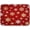 Snowflakes, variant on Red Background Snowflakes Dish Drying Mat for Kitchen Counter, Absorbent Reversible Dish Draining Mat,Rack Pad for Countertop, 18 x 24 Inches