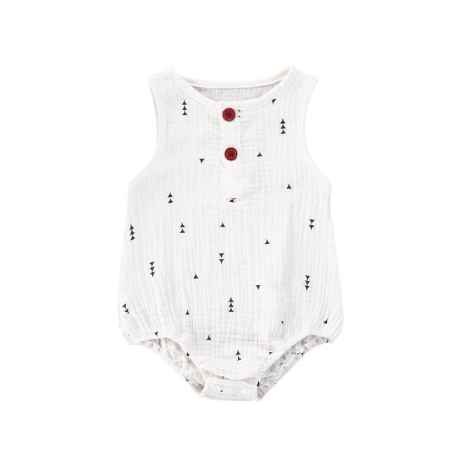 EYIIYE Barboteuse Sans Manches Unisexe pour Bébé Combinaison en Lin Combinaison Vêtements d'Été