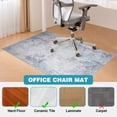 thumbnail image 4 of Office Chair Mat for Hardwood Floor, 35" x 47", Non-Slip Desk Chair Mat, Gray Blue Abstract, 4 of 8