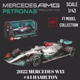thumbnail image 2 of Bburago F1 2022 modelo de coche, escala 1:43 Mercedes W13 McLaren Alfa Romeo Ferrari Redbull Racing miniatura, juguete de regalo para niños Fivean unisex, 2 of 2