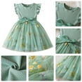 thumbnail image 4 of IDOPIP Toddlers Girls Tutu Dress Ruffle Sleeve Sequins Tulle Dress Party Birthday Princess Dresses 1-5Years, 4 of 9