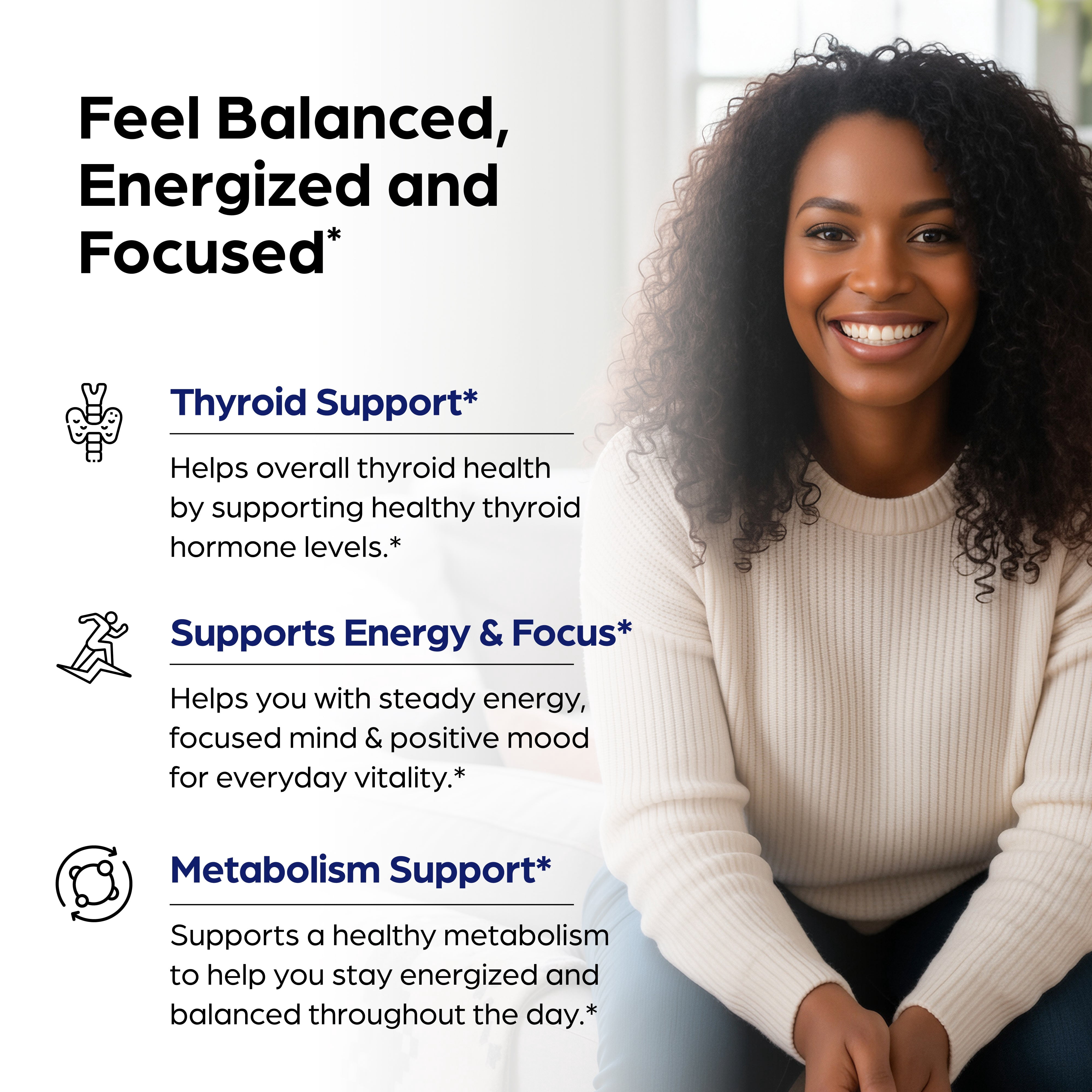 Sandhu's Thyroid Support Complex with Selenium, Zinc, Iodine, L Tyrosine, Ashwagandha | Pure Health Supplement for Women & Men |70 Count, 35 Days Supply