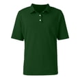 thumbnail image 6 of Domuza Polo Shirts for Men Cotton Short Sleeve T-Shirts 3 Buttons Classic Fit Casual Lightweight Breathable Golf Shirts Dark Green 3XL, 6 of 8