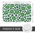 thumbnail image 2 of Yiaed Leopard print St. Patrick's Day Print Flannel Doormat Mat Outdoor Indoor Door Mats, Non Slip Durable Entrance Rugs for Outside Entry, Porch, Resist Dirt, 16"x24", 2 of 7