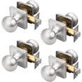 thumbnail image 1 of Round Passage Door Knobs Interior Matte Door Knobs Indoor Keyless Non-Locking Handle Set for Hallway or Closet Doors Reversible for Right/Left Handed Door, 1 of 5