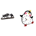 thumbnail image 1 of Escultura Animal Feng Shui Moderna, Decoración De Escritorio, Reloj De Pared De Madera Con Diseño De Pingüino De Dibujos Animados, Regalo De Cumpleaños Multifuncional, Decoración Del Hogar, 1 of 8