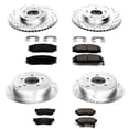 thumbnail image 3 of PowerStop Front and Rear Z23 Evolution Sport Carbon-Fiber Ceramic Brake Pad and Drilled & Slotted Rotor Kit Fits: HYUNDAI Select Models K4446, 3 of 10