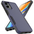 thumbnail image 1 of for Motorola Moto G 5G 2024 Case: Dual Layer Protective Heavy Duty Cell Phone Cover Shockproof Rugged with HD Screen Protector - Military Protection Bumper Tough - Motorola Moto G 5G 2024, Blue, 1 of 15