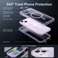 thumbnail image 2 of Funda de teléfono ESR para iPhone 14 con vidrio templado transparente morado, 2 of 6