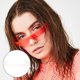 thumbnail image 3 of Gafas de sol sin montura en forma de V de moda, gafas ligeras, accesorios para correr Claro, 3 of 9