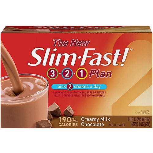 SlimFast Optima Creamy Milk Chocolate 11 OZ MealOnTheGo Shakes 6 PK