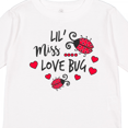 thumbnail image 4 of Inktastic Lil Miss Love Bug with Lady Bug and Hearts Girls Long Sleeve Toddler T-Shirt, 4 of 5