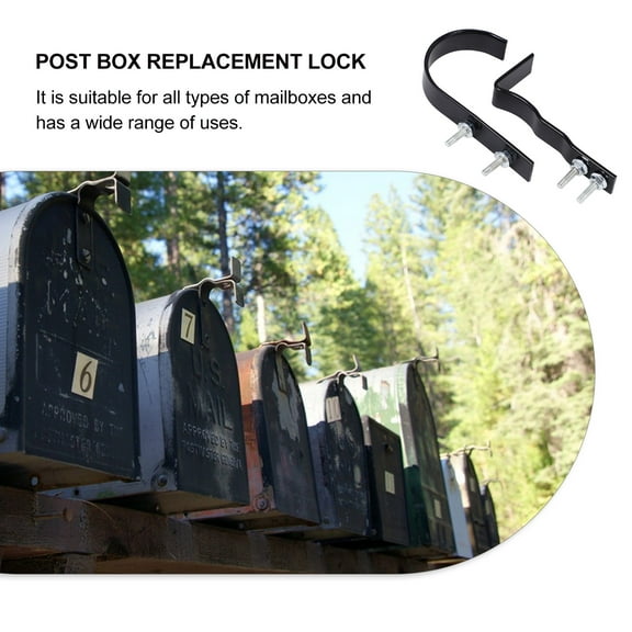 Worgeous 1 Set Of Metal Mailbox Handle Replacement Part Mailbox Latch Spare For Theft Prevention Robust Post Box Accessories Convenient Replacement