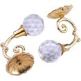 thumbnail image 1 of Tiebacks de cortina, 1 par de Tiebacks de cortina decorativos de metal retro, dorado 6.5 * 4 cm TUNC Sencillez, 1 of 4