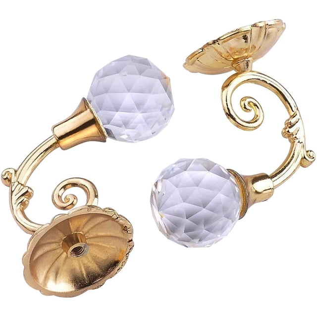 Tiebacks de cortina, 1 par de Tiebacks de cortina decorativos de metal retro, dorado 6.5 * 4 cm TUNC Sencillez