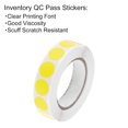 thumbnail image 4 of Inventory QC Stickers Labels 13mm/0.5" Yellow for Inventory Warehouse Stock 1 Roll 1000 Piece, 4 of 5