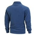 thumbnail image 7 of MHFRRA Winter Coats Men's Fashion Slim Stand Collar Long Sleeve Pullover Sweater Casual Jacket, 7 of 7