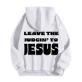 thumbnail image 5 of Christian Hoodies for Men 2025 Leave The Judgin' To Jesus Hoodie Hooded Sweatshirt with Pockets Pullover Hoodie, 5 of 7