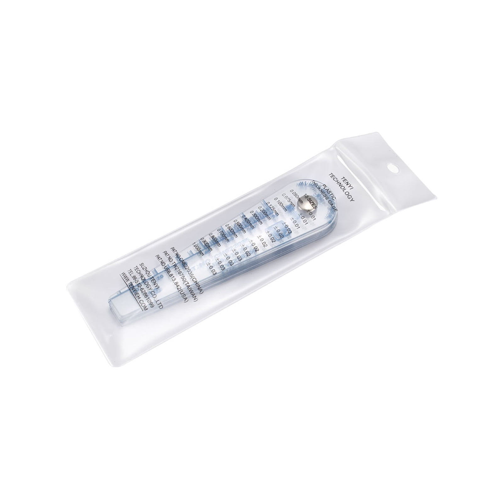 1pcs Metric Thickness Feeler Gauge 0.05-1mm 13 Blade Plastic Measuring Tool For Gap Width