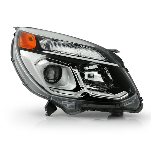 AKKON - Fits 2016-2017 Chevy Equinox SUV [Halogen Type] Projector Chrome Headlight Passenger Right Side RH Headlmap Replacement