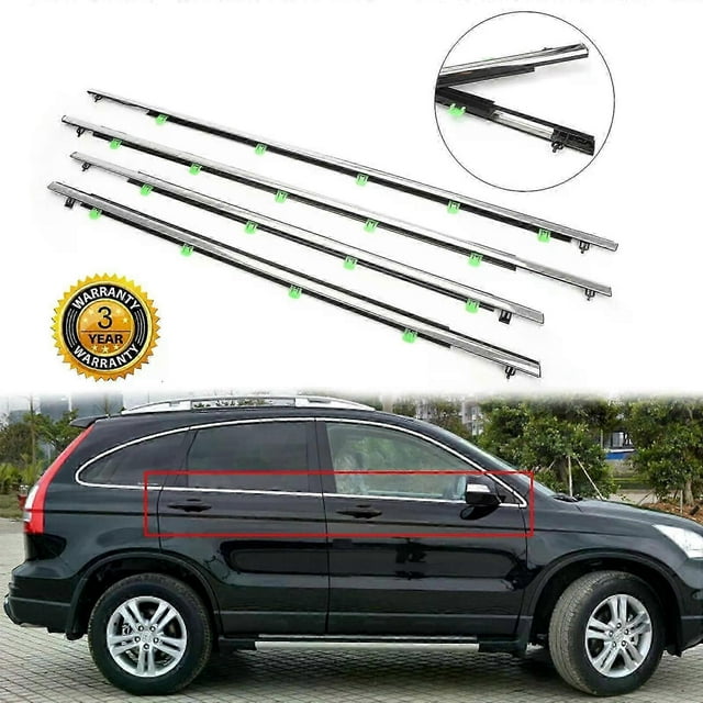 Artudatech Crv Fits For Weatherstrip Moulding Belt Trim Honda 2007-2011 Window Chrome Seal Cr-v Car Accessories