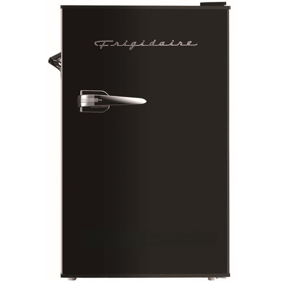 Frigidaire 3.2 Cu. ft. Retro Compact Refrigerator with Side Bottle Opener EFR376, Black