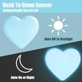 thumbnail image 3 of Night Light Heart-Shaped Birthday Gift Nightlight for Room Decor 1pack Blue LED Nightlight for Indoor Bathroom Bathroom, 3 of 7