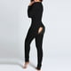 thumbnail image 4 of Mono Estampado Botones Funcional Botones Flip-On Pijama Adulto Botones Funcional, 4 of 5