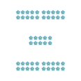 thumbnail image 1 of Inteprter 10 piezas de parches de flores para planchar sin planchar parches bordados autoadhesivos suministros de emergencia para sombreros de bricolaje Azul 5piezas Inteprter CBP233650, 1 of 6