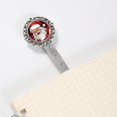 thumbnail image 3 of Santa Claus Elegant Silver Lace-Edged Bookmark - Gift for Book Readers and Lovers, 3 of 5