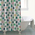 thumbnail image 4 of Gray Christmas Tree Pattern Shower Curtain 84"x72" ,Bathroom Decorative Shower Curtains Set with 12 Hooks,Modern Waterproof Washable Shower Curtain, 4 of 6