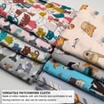 thumbnail image 2 of MasteelfCA 8Pcs 1Set Printing Cloths Versatile Patchwork Cloths for Home (Random Color), 2 of 6