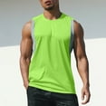 thumbnail image 1 of pstuiky Camisetas sin mangas para hombre, Chaleco holgado de cuello redondo para hombre, informal, para correr, hacer ejercicio y fitness Tops elegantes para mujer l, 1 of 7