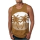 thumbnail image 1 of Camiseta sin mangas de cuello redondo para hombre, informal, a la moda, sin mangas, con estampado, blusa deportiva de cuello redondo para hombre, 1 of 4